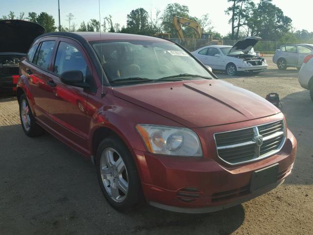 1B3HB48B77D348960 - 2007 DODGE CALIBER SX MAROON photo 1