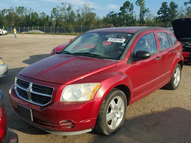 1B3HB48B77D348960 - 2007 DODGE CALIBER SX MAROON photo 2