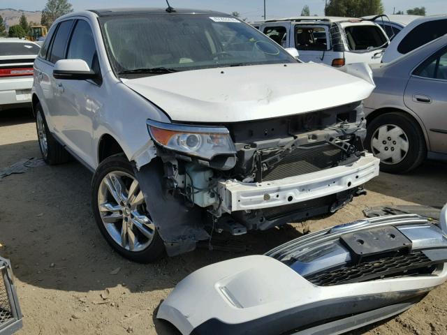 2FMDK3KC3DBC06997 - 2013 FORD EDGE LIMIT WHITE photo 1