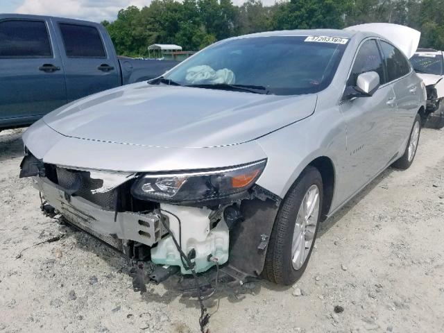 1G1ZD5ST5JF132842 - 2018 CHEVROLET MALIBU LT SILVER photo 2