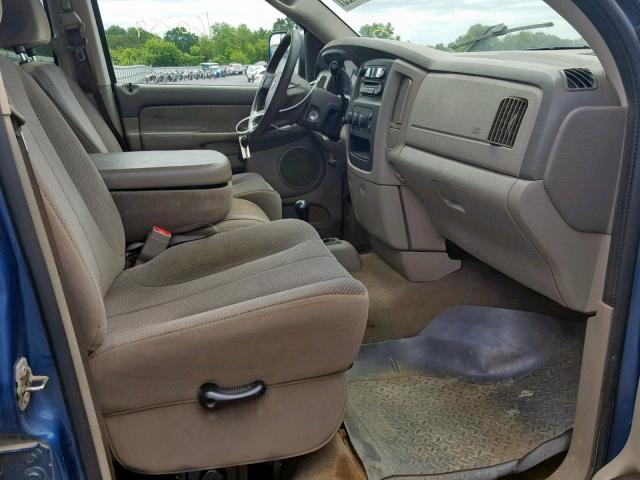 3D7KS28D25G734895 - 2005 DODGE RAM 2500 S ლურჯი ფოტო 5