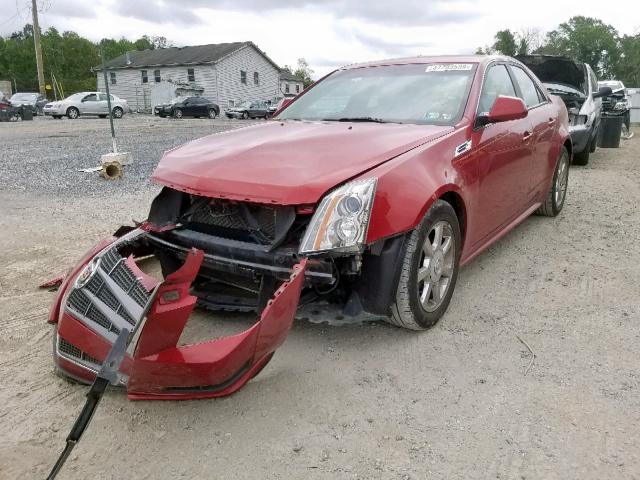 1G6DG5EG1A0129885 - 2010 CADILLAC CTS LUXURY RED photo 2