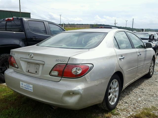 JTHBF30G730108625 - 2003 LEXUS ES 300 SILVER photo 4