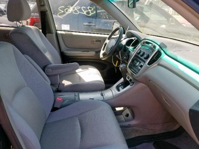 JTEGW21A870018199 - 2007 TOYOTA HIGHLANDER BLUE photo 5