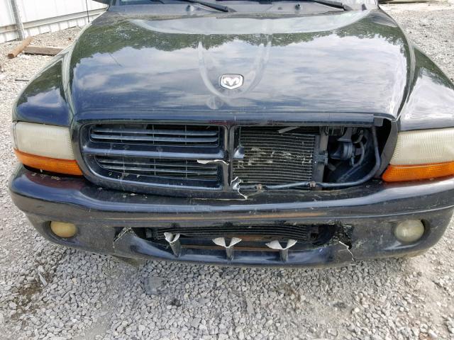 1B4HS28Z91F555276 - 2001 DODGE DURANGO BLACK photo 9