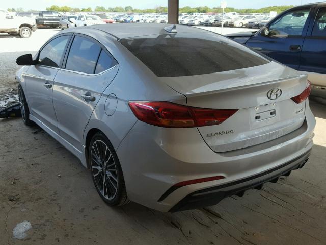 KMHD04LB4JU576850 - 2018 HYUNDAI ELANTRA SP SILVER photo 3