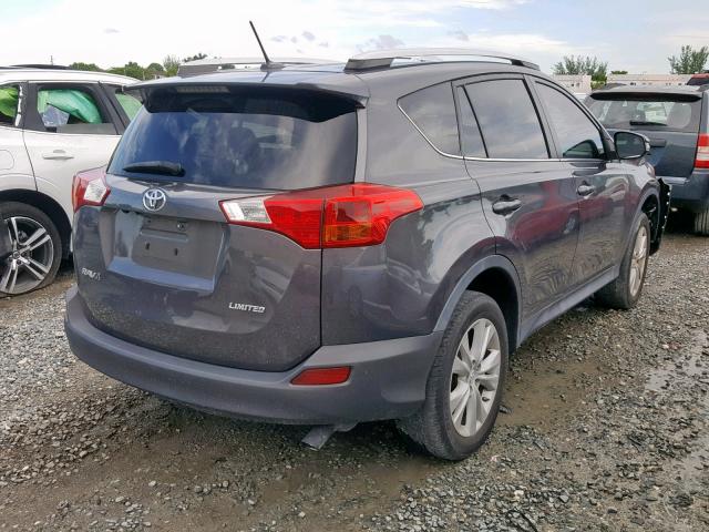 2T3YFREV5FW234102 - 2015 TOYOTA RAV4 LIMIT GRAY photo 4