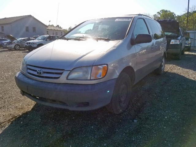 4T3ZF13C91U349270 - 2001 TOYOTA SIENNA LE TAN photo 2