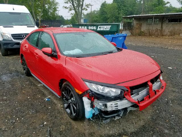 SHHFK7H44JU432323 - 2018 HONDA CIVIC SPOR RED photo 1