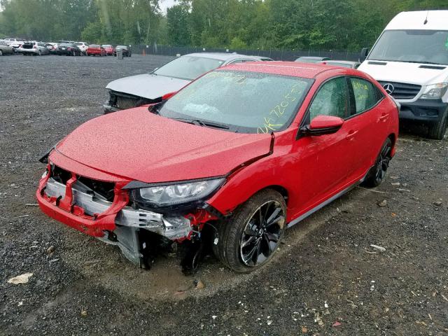 SHHFK7H44JU432323 - 2018 HONDA CIVIC SPOR RED photo 2