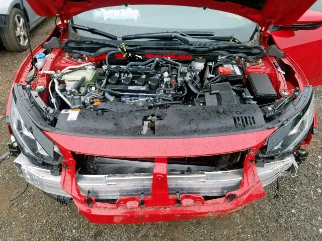 SHHFK7H44JU432323 - 2018 HONDA CIVIC SPOR RED photo 7