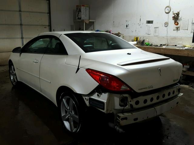 1G2ZH36N694110792 - 2009 PONTIAC G6 GT WHITE photo 3