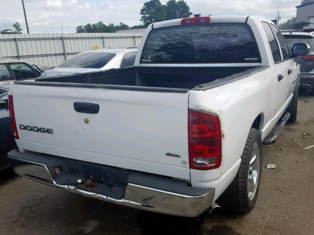 1D7HA18NX4J267190 - 2004 DODGE RAM 1500 S WHITE photo 4