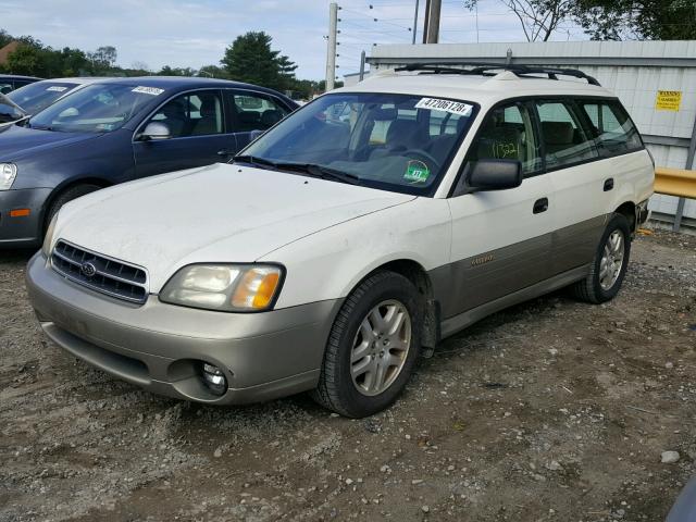 4S3BH675227629744 - 2002 SUBARU LEGACY OUT WHITE photo 2