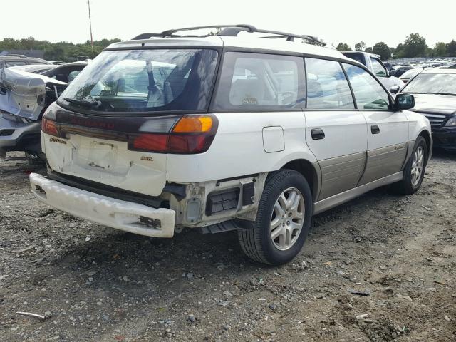 4S3BH675227629744 - 2002 SUBARU LEGACY OUT WHITE photo 4