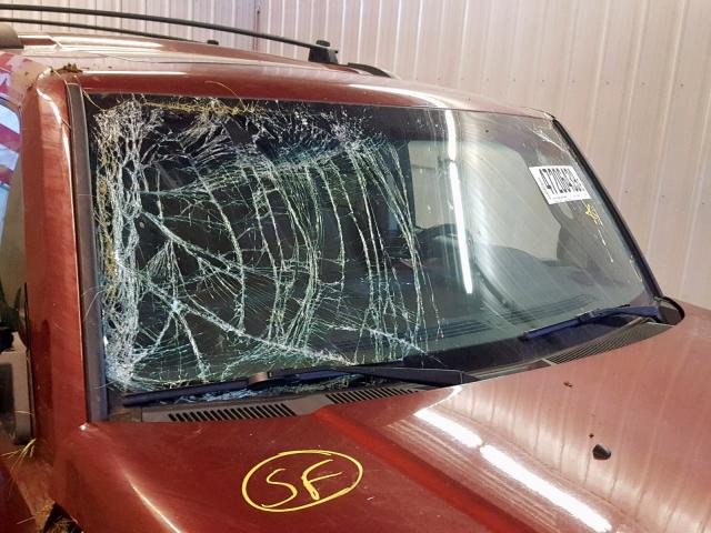 1J8HG48K57C625541 - 2007 JEEP COMMANDER მუქწითელი ფოტო 10