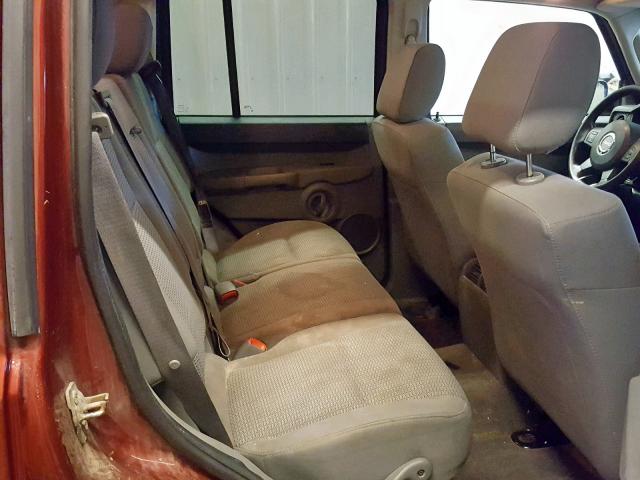 1J8HG48K57C625541 - 2007 JEEP COMMANDER მუქწითელი ფოტო 6