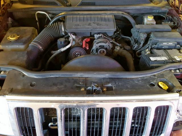 1J8HG48K57C625541 - 2007 JEEP COMMANDER მუქწითელი ფოტო 7