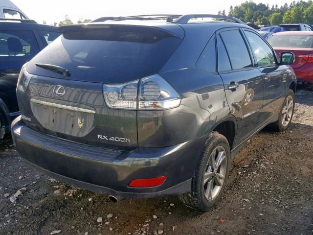 JTJHW31U372018959 - 2007 LEXUS RX 400H GRAY photo 4