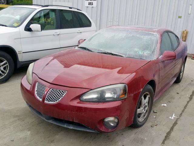 2G2WS522641118696 - 2004 PONTIAC GRAND PRIX MAROON photo 2