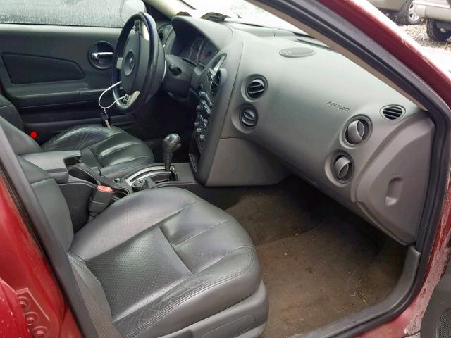 2G2WS522641118696 - 2004 PONTIAC GRAND PRIX MAROON photo 5