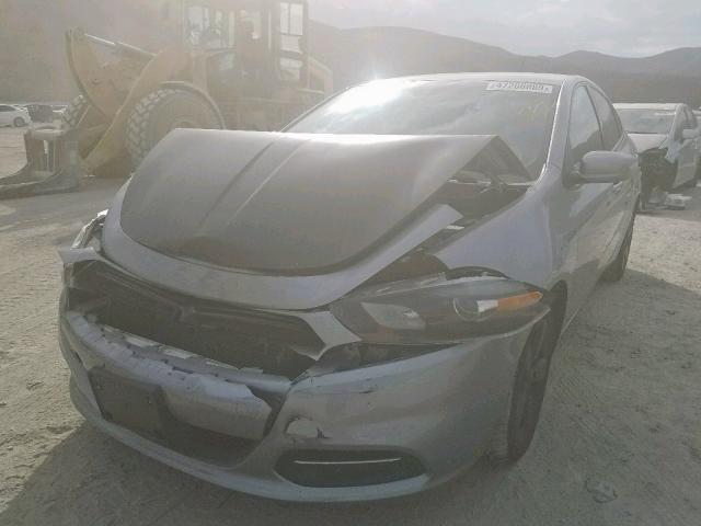 1C3CDFBB2GD605938 - 2016 DODGE DART SXT GRAY photo 2