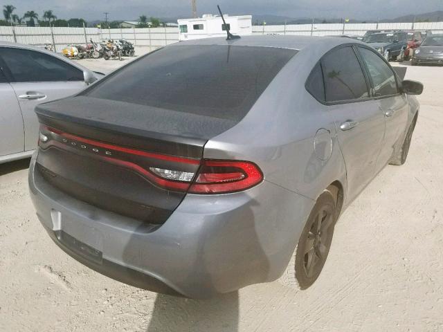 1C3CDFBB2GD605938 - 2016 DODGE DART SXT GRAY photo 4