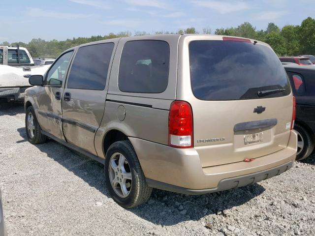 1GNDV23L66D237041 - 2006 CHEVROLET UPLANDER L GOLD photo 3