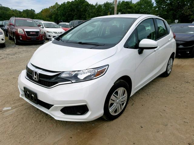 3HGGK5H42KM727204 - 2019 HONDA FIT LX WHITE photo 2