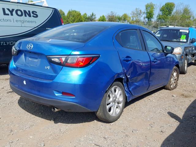 3MYDLBZV6GY100317 - 2016 TOYOTA SCION IA BLUE photo 4