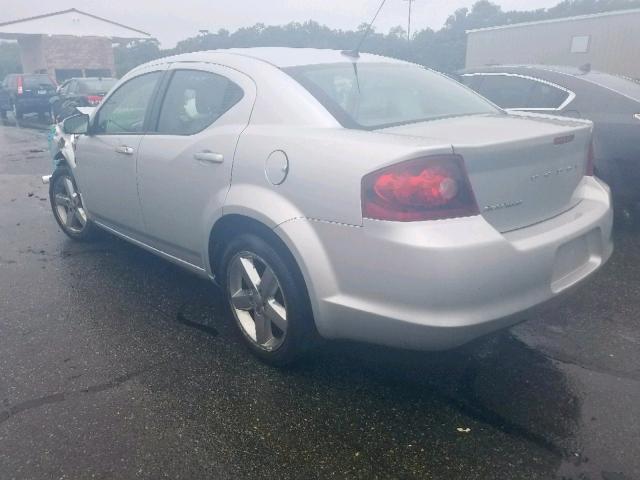 1B3BD2FB1BN534942 - 2011 DODGE AVENGER LU SILVER photo 3