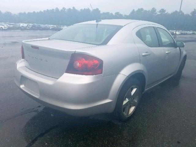 1B3BD2FB1BN534942 - 2011 DODGE AVENGER LU SILVER photo 4