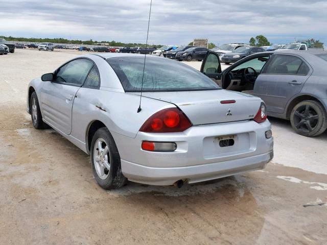 4A3AC34G02E077748 - 2002 MITSUBISHI ECLIPSE RS SILVER photo 3