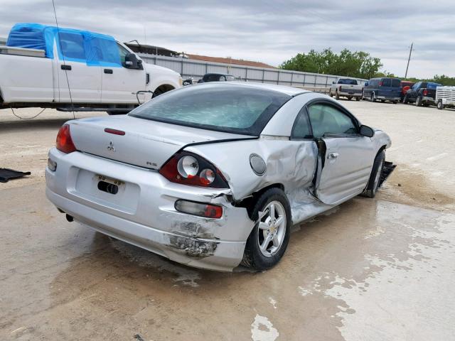 4A3AC34G02E077748 - 2002 MITSUBISHI ECLIPSE RS SILVER photo 4