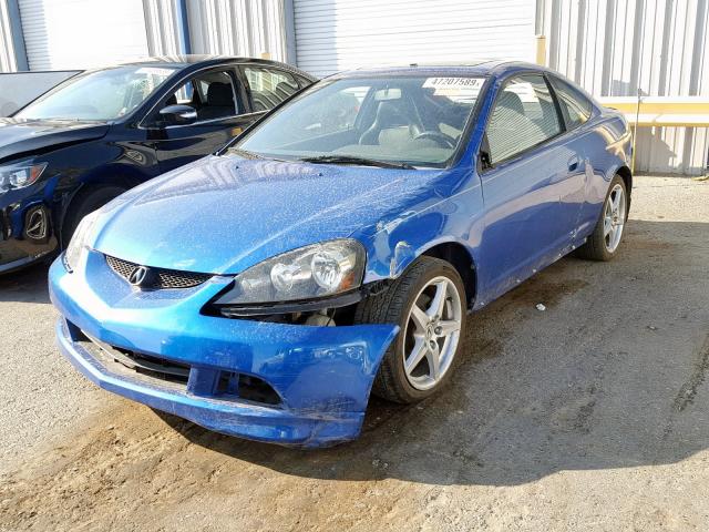 JH4DC53095S007850 - 2005 ACURA RSX TYPE-S BLUE photo 2