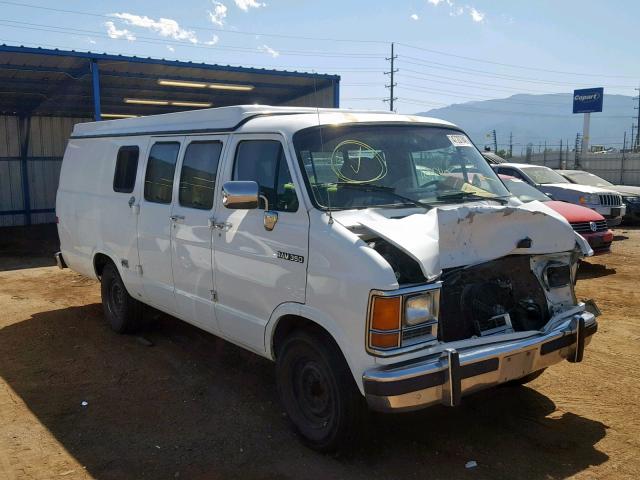 2B6KB31Z7PK522980 - 1993 DODGE RAM VAN B3 WHITE photo 1