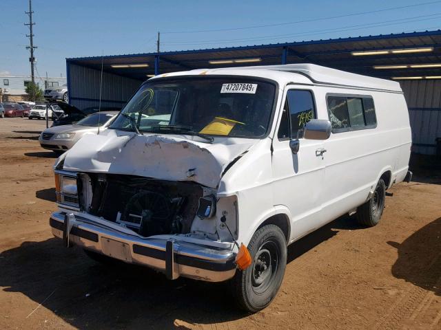 2B6KB31Z7PK522980 - 1993 DODGE RAM VAN B3 WHITE photo 2