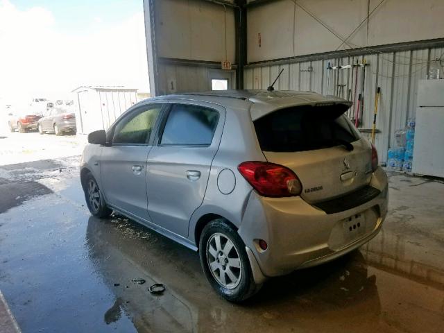 ML32A4HJ5FH037892 - 2015 MITSUBISHI MIRAGE ES GRAY photo 3