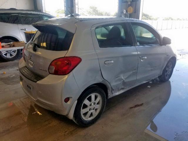 ML32A4HJ5FH037892 - 2015 MITSUBISHI MIRAGE ES GRAY photo 4