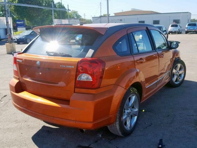 1B3CB8HB5BD296514 - 2011 DODGE CALIBER RU ORANGE photo 4