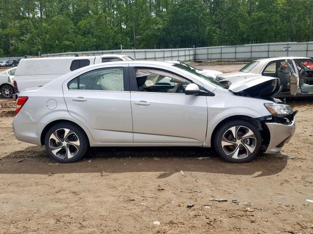 1G1JF5SB3J4106671 - 2018 CHEVROLET SONIC PREM SILVER photo 9