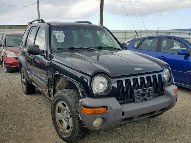 1J4GL48K94W310891 - 2004 JEEP LIBERTY SP BLACK photo 1