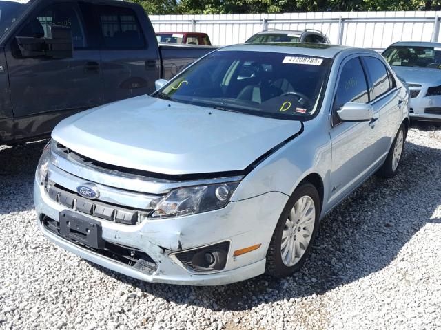 3FADP0L3XAR355462 - 2010 FORD FUSION HYB BLUE photo 2