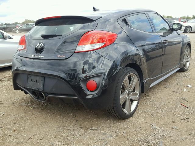 KMHTC6AE3EU188770 - 2014 HYUNDAI VELOSTER T BLACK photo 4