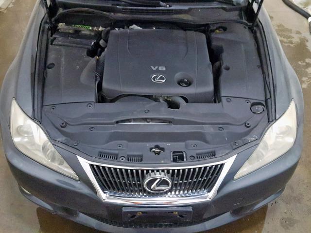 JTHCK262095034787 - 2009 LEXUS IS 250 GRAY photo 7