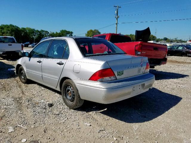 JA3AJ26E22U039358 - 2002 MITSUBISHI LANCER ES SILVER photo 3