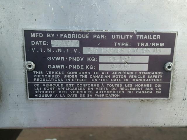 1UYFS2485FA126603 - 2015 OTHER TRAILER BLACK photo 10