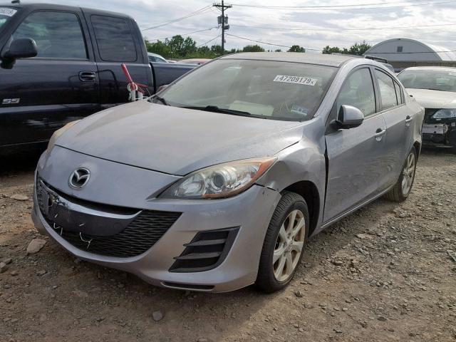 JM1BL1SG4A1151659 - 2010 MAZDA 3 I GRAY photo 2