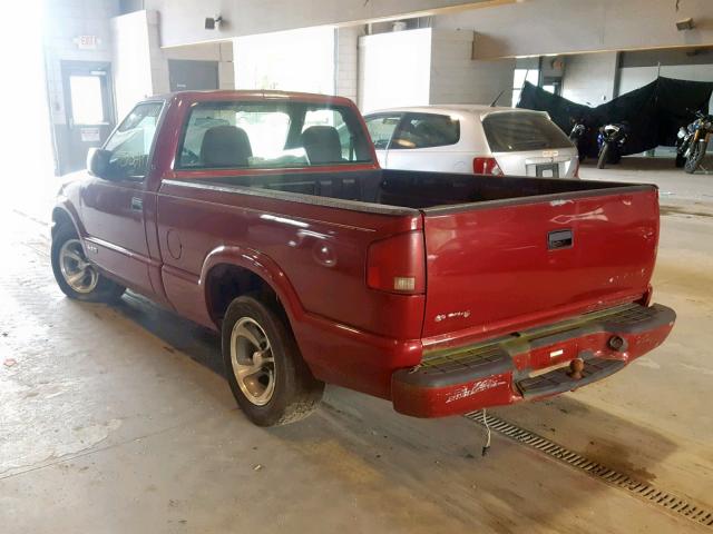 1GCCS14H438261196 - 2003 CHEVROLET S TRUCK S1 RED photo 3