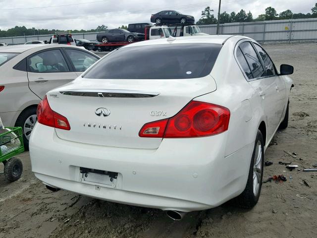 JN1CV6ARXCM972039 - 2012 INFINITI G37 WHITE photo 4